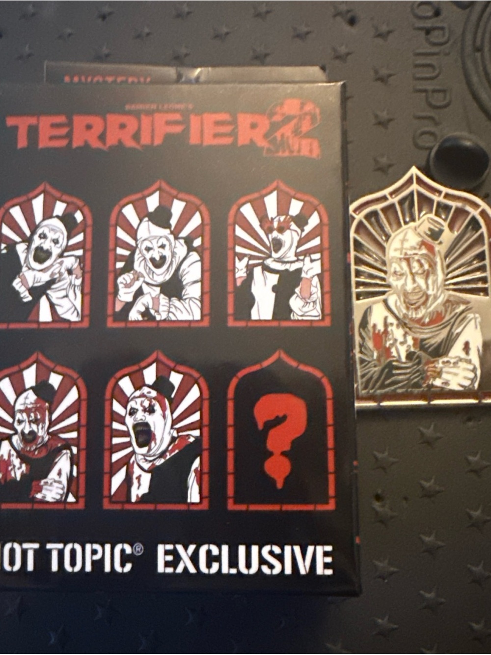 Terrifier 2 Stained Glass Portrait Blind Enamel Pin